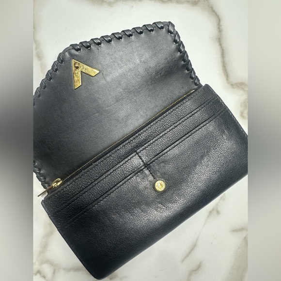 Authentic Louis Vuitton Cuir Plume Very Black Long Wallet W/ COA - Picture 9 of 13